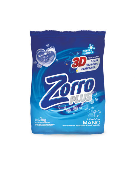 DET.POLVO ZORRO CLASICO REGULAR 3KG