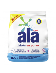 DETERGENTE EN POLVO ALA MATIC 800 GR