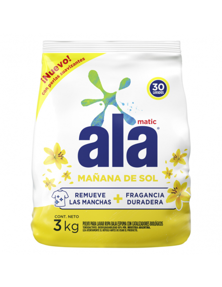 DET.POLVO ALA MAÑANA DE SOL MATIC 3KG