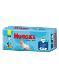 PAÑALES HUGGIES PROTECT PLUS MED 8UN