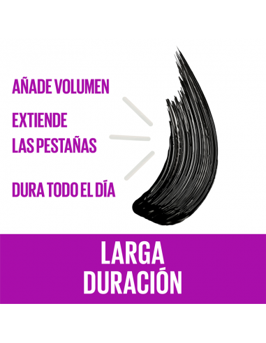 MASCARA PARA PESTAÑAS MAYBELLINE FALSIES LASH LIFT WSH VERY BLACK  