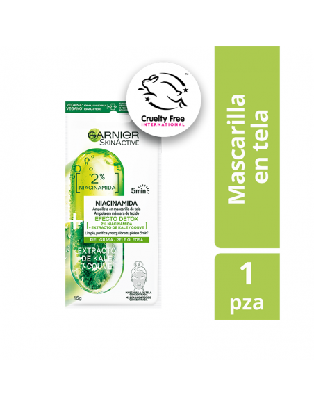 MASCARA FACIAL GARNIER MINI AMP DETOX