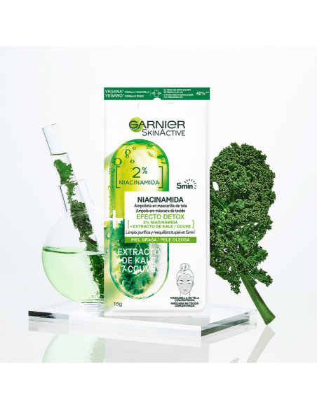 MASCARA FACIAL GARNIER MINI AMP DETOX