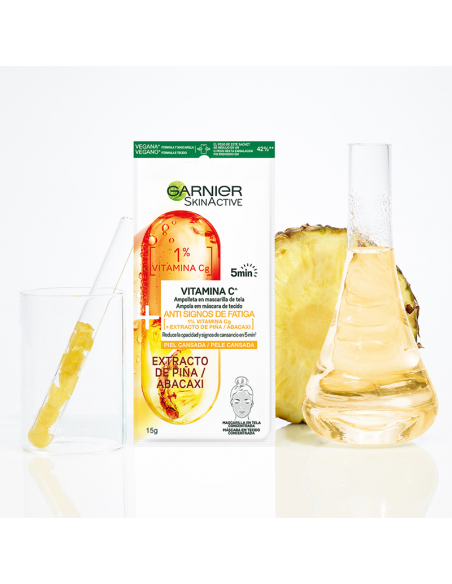 MASCARA FACIAL GARNIER MINI AMP ANTIFATIGA