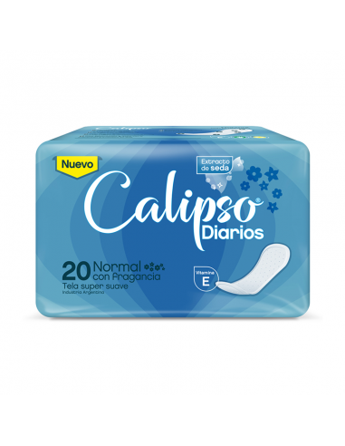 PROTECTORES DIARIOS CALIPSO ANATóMICOS NORMAL CON PERFUME 20 UN