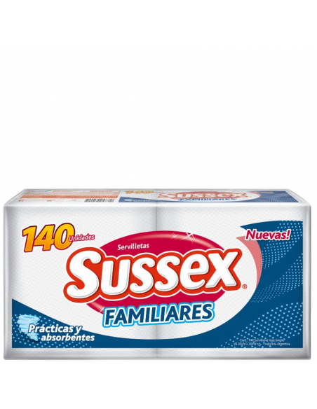 SERVILLETAS SUSSEX FAMILIAR 140UN