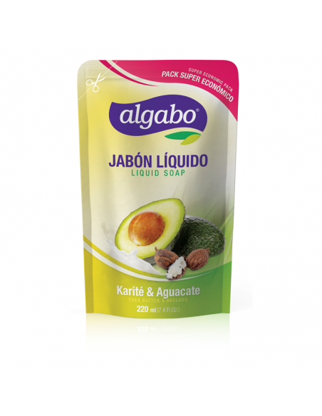 JABONES DE TOCADOR ALGABO KARITE Y AGUACATE DOY PACK 220 CC