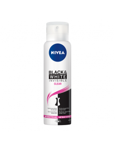 DESODORANTE PERSONAL NIVEA AEROSOL B&W CLEAR INVISIBLE 150 CC