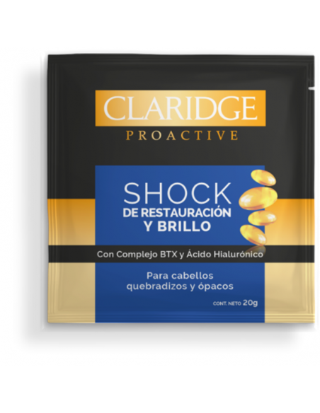 CREMA DE TRATAMIENTO CLARIDGE SHOCK DE RESTAURACION Y BRILLO 20 GR