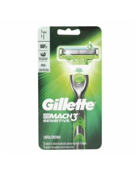 GILLETTE MACH 3 SENSITIVE MAQ 1UN