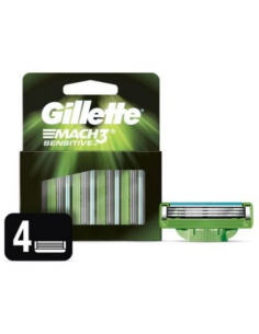 GILLETTE MACH 3 SENSITIVE CRT 4UN
