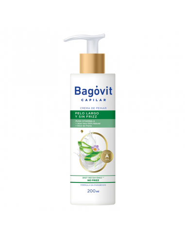 CREMA PARA PEINAR BAGOVIT PELO LACIO Y SIN FRIZZ 200 CC