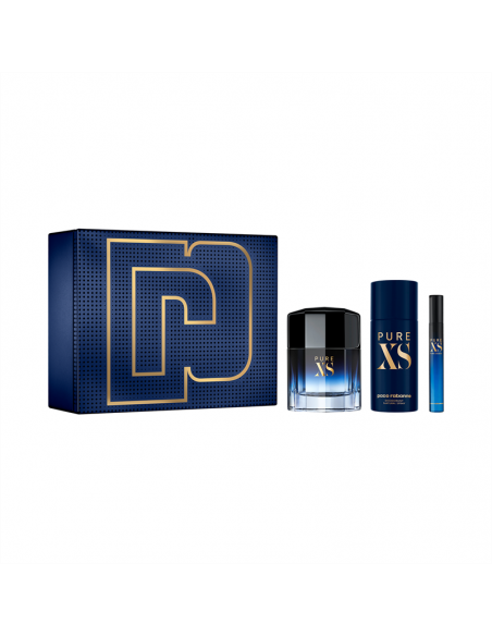 SET DE PERFUME PACO RABANNE PURE XS + DEO COFRE+ 10CC 100 CC