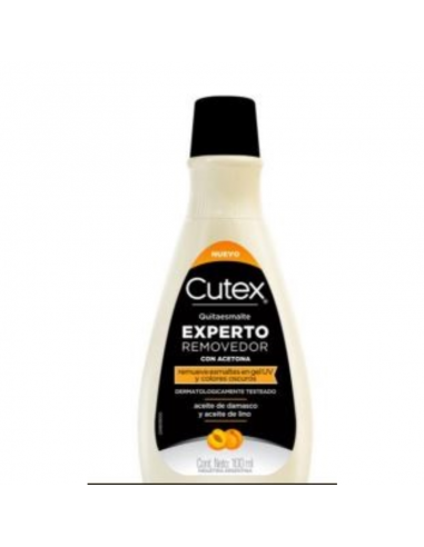QUITA ESMALTES CUTEX EXPERTO REMOVEDOR 100 CC