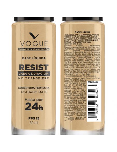 BASE VOGUE RESIST AVELLANA 30ML