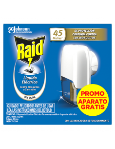 INSECTICIDA RAID LIQ REP 32,9C GRATIS APAR