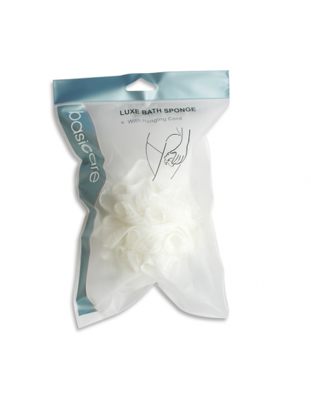 ESPONJA BASICCARE D BAÑO DE LUJO BLANCA