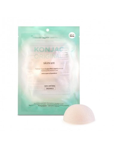 ESPONJA FACIAL KONJAC BLANCA 100 %  