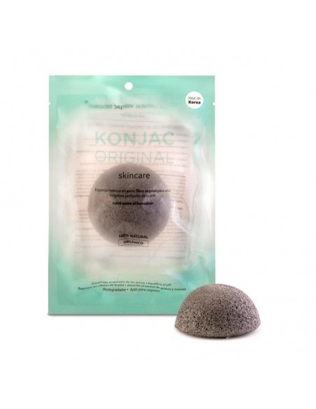 ESPONJA FACIAL NEGRA90%KONJAC10%CEN D BAMB