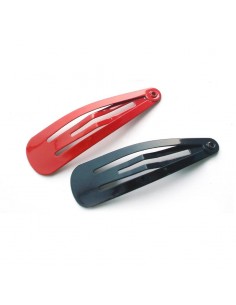 HEBILLAS BASICCARE (PACK X 6) ROJO Y NEGR