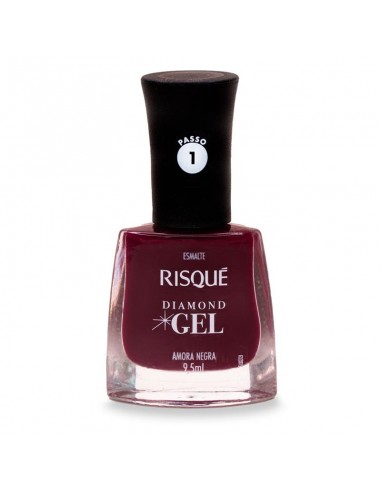 ESMALTES RISQUE AMORA NEGRA LINEA GEL  
