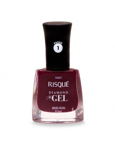 ESMALTES RISQUE AMORA NEGRA LINEA GEL  