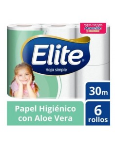 PAPEL HIG ELITE CUIDADO CLASICO SH 30MT 6U