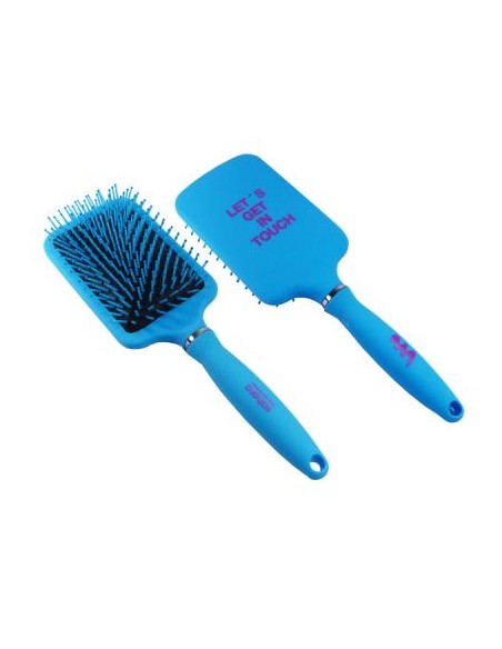CEPILLO DE PELO SAHARA RUBBER TURQUOISE COLOUR PALETA  
