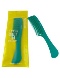 PEINE SAHARA RUBBER CON MANGO GREEN