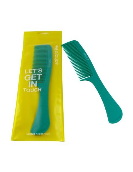 PEINE SAHARA RUBBER CON MANGO GREEN
