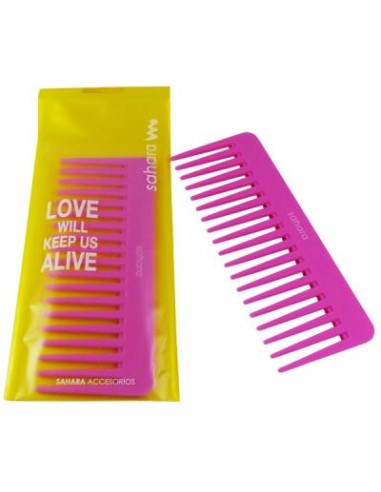 PEINE SAHARA RUBBER AFRO FUCHSIA COLOUR  