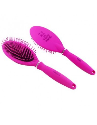 CEPILLO DE PELO SAHARA RUBBER FUCHSIA COLOUR OVAL  