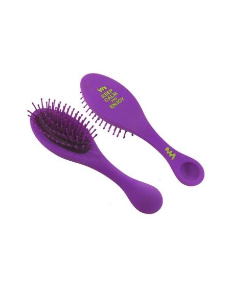 CEPILLO DE PELO SAHARA RUBBER VIOLET COLOUR CHICO  