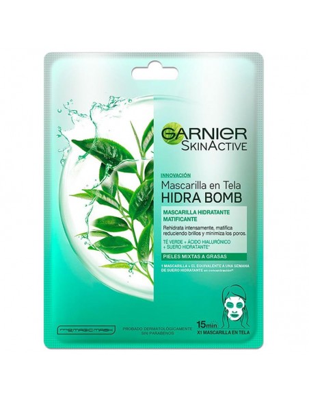 MASCARA FACIAL GARNIER BOMB GREEN TEA