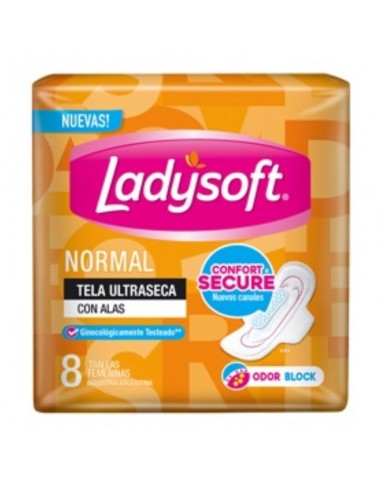 Toallitas Ladysoft Normal Ultra Seca 8 U