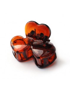 MINI BROCHE BASICCARE CORAZON MARRON