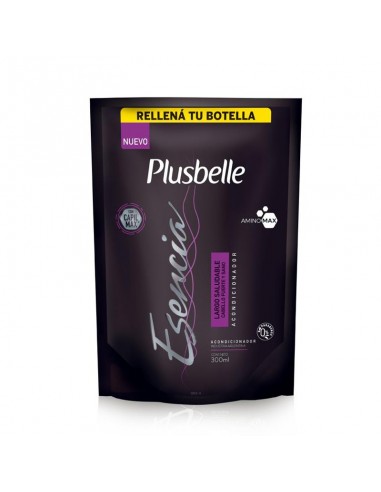 ACONDICIONADOR PLUSBELLE ESENCIA LARGO SALUDABLE DOY PACK 300 CC