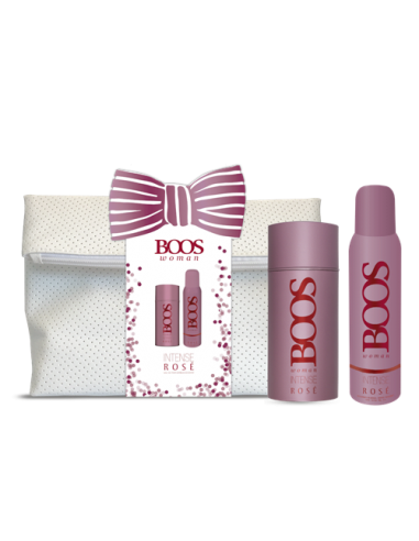 SET DE PERFUME BOOS NECESER+INT WOMAN ROSE EDP+DEO 90 CC