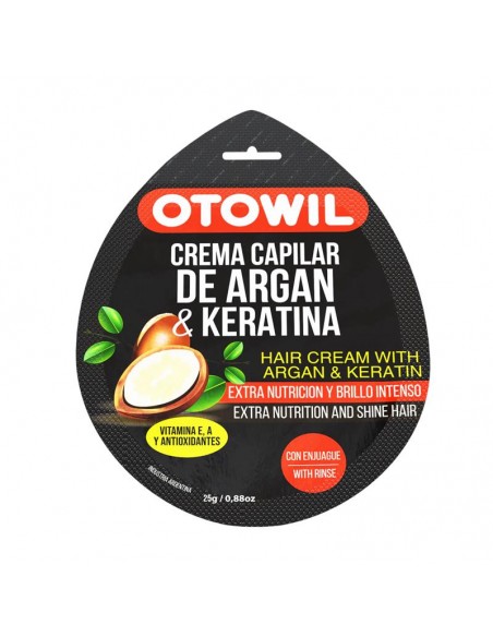 Crema Capilar de Argán & Keratina| Sobre x 25grs