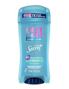 Secret Desodorante Antitranspirante Gel Outlast Sin Perfume