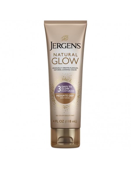 Autobroceante Jergens Humectante Natural Glow 3 Days to Glow Medio a Bronceado x 220 ml