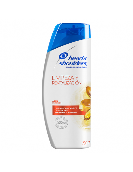 SHAMPOO HEAD & SHOULDERS LIMPIEZA Y REVITALIZACIÓN ACEITE DE ARGAN