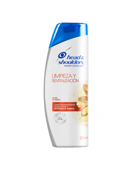 SHAMPOO HEAD & SHOULDERS LIMPIEZA Y REVITALIZACIÓN ACEITE DE ARGAN