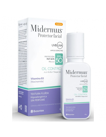 PROT SOLAR MIDERMUS FACIAL FPS 50 OIL CONT
