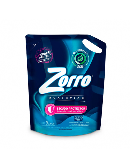 DET.LIQ ZORRO EVOL ESCUDO PROTECT DP 3LT
