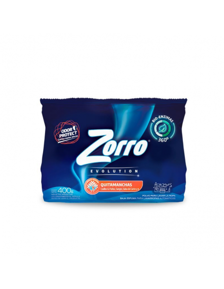 DET.POLVO ZORRO EVOLUTION QUITAMANCHA 400G