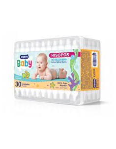 HISOPOS ALGABO BABY 30 UNIDADES