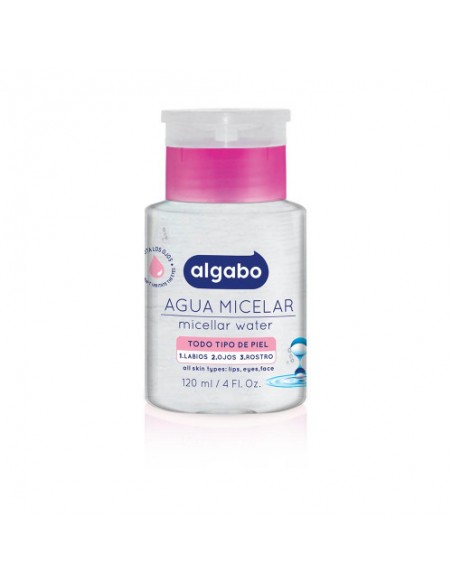 AGUA MICELAR ALGABO CON DOSIFICADOR 120CC