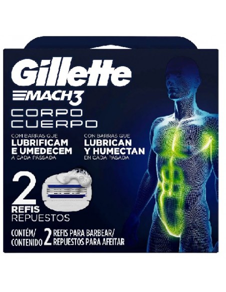 GILLETTE MACH3 CUERPO REPUESTO 2UN