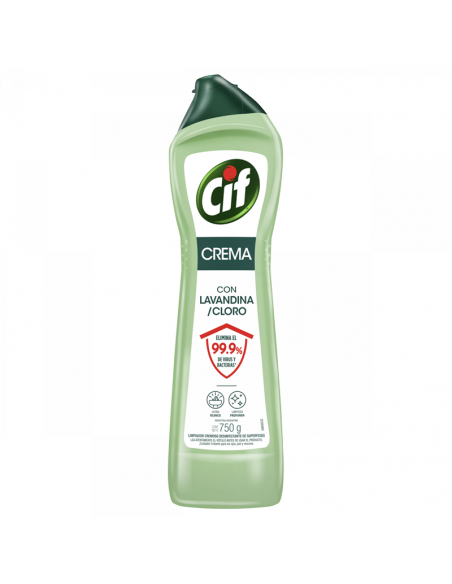 LIMPIADORES CIF cremoso con lavandina 750 gr